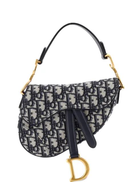 Saddle Handbag Oblique Canvas Mini shoulder bag by CHRISTIAN DIOR 