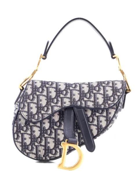 Saddle Handbag Oblique Canvas Mini shoulder bag by CHRISTIAN DIOR 