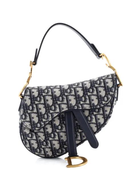 Saddle Handbag Oblique Canvas Mini shoulder bag by CHRISTIAN DIOR 