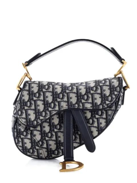 Saddle Handbag Oblique Canvas Mini shoulder bag by CHRISTIAN DIOR 