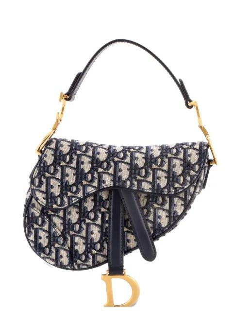 Saddle Handbag Oblique Canvas Mini shoulder bag by CHRISTIAN DIOR 