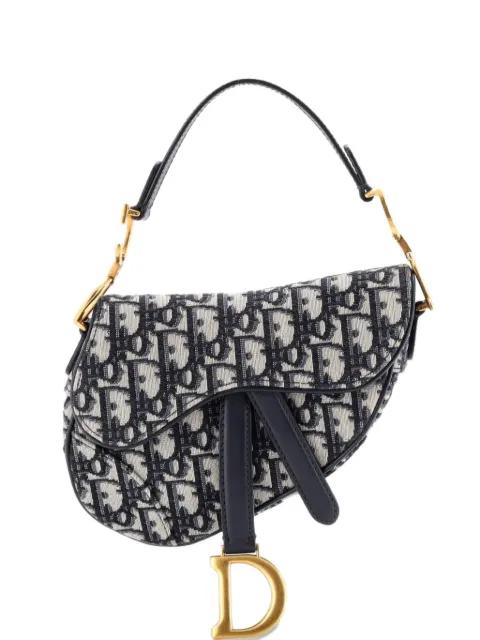 Saddle Handbag Oblique Canvas Mini shoulder bag by CHRISTIAN DIOR 