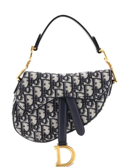 Saddle Handbag Oblique Canvas Mini shoulder bag by CHRISTIAN DIOR 