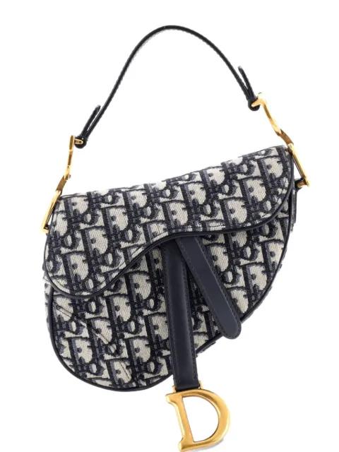 Saddle Handbag Oblique Canvas Mini shoulder bag by CHRISTIAN DIOR 