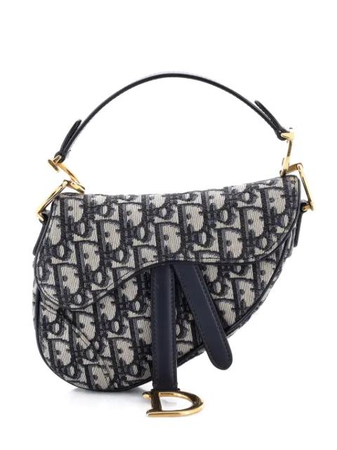 Saddle Handbag Oblique Canvas Mini shoulder bag by CHRISTIAN DIOR 