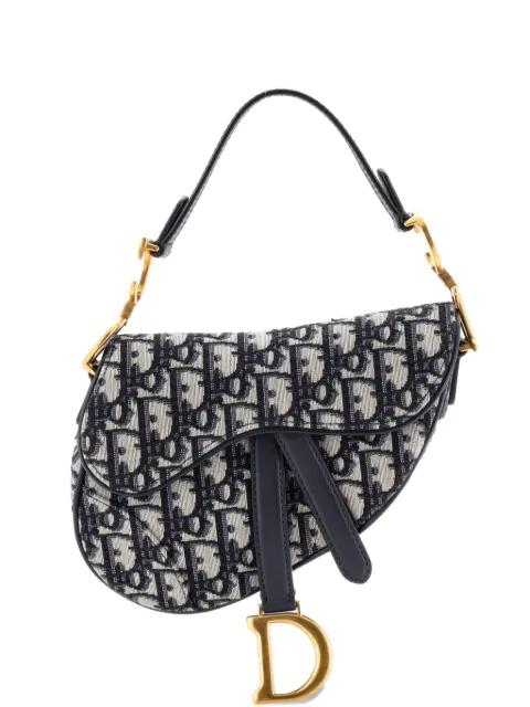 Saddle Handbag Oblique Canvas Mini shoulder bag by CHRISTIAN DIOR 