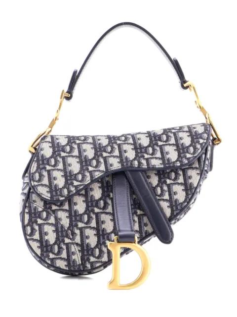 Saddle Handbag Oblique Canvas Mini shoulder bag by CHRISTIAN DIOR 