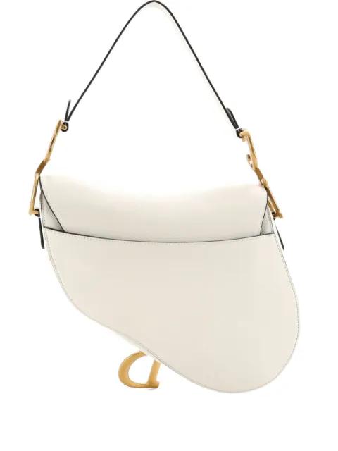 Saddle Handbag with Strap Leather Medium shoulder bag by CHRISTIAN DIOR 