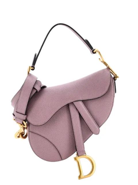 Saddle Handbag with Strap Leather Micro shoulder bag by CHRISTIAN DIOR 