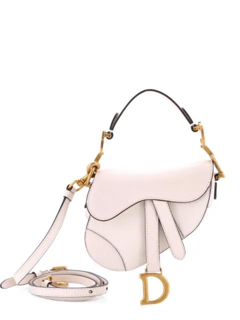 Saddle Handbag with Strap Leather Micro shoulder bag by CHRISTIAN DIOR 
