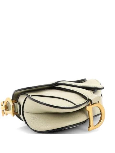 Saddle Handbag with Strap Leather Micro shoulder bag by CHRISTIAN DIOR 