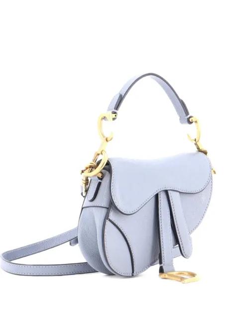 Saddle Handbag with Strap Leather Micro shoulder bag by CHRISTIAN DIOR 