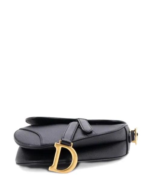 Saddle Handbag with Strap Leather Mini shoulder bag by CHRISTIAN DIOR 