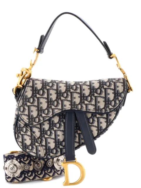 Saddle Handbag with Strap Oblique Canvas Mini shoulder bag by CHRISTIAN DIOR 