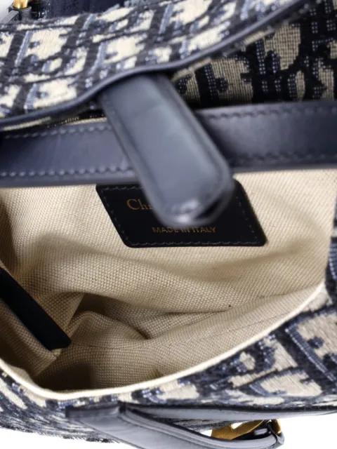 Saddle Handbag with Strap Oblique Canvas Mini shoulder bag by CHRISTIAN DIOR 