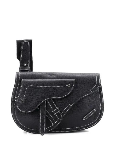 Saddle Messenger Pouch Leather crossbody bag by CHRISTIAN DIOR 