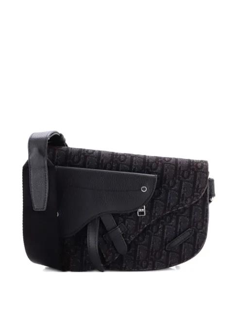 Saddle Messenger Pouch Oblique Canvas crossbody bag by CHRISTIAN DIOR 