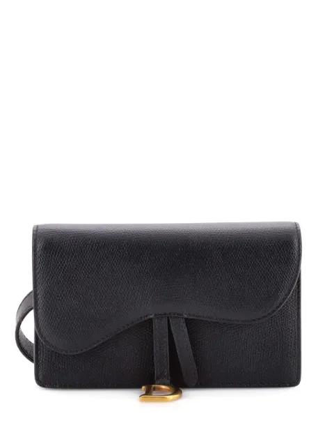 Saddle Rectangular Leather belt bag by CHRISTIAN DIOR 