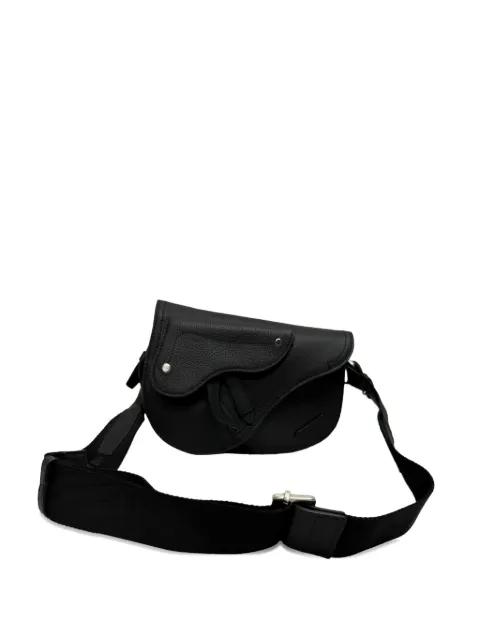 Saddle grained messenger bag by CHRISTIAN DIOR 