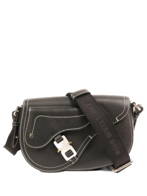 Saddle grained shoulder bag by CHRISTIAN DIOR 