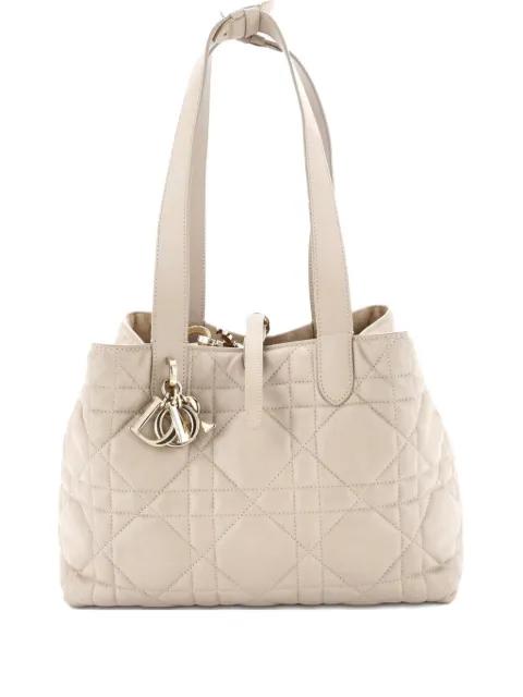 Toujours Macrocannage Quilt Calfskin Medium tote bag by CHRISTIAN DIOR 
