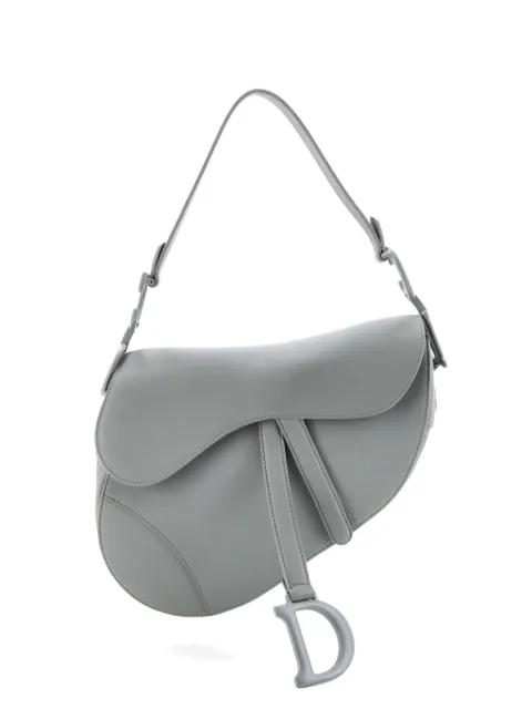 Ultra Matte Saddle Handbag Leather Medium shoulder bag by CHRISTIAN DIOR 
