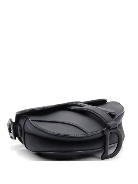 Ultra Matte Saddle Handbag Leather Mini shoulder bag by CHRISTIAN DIOR 