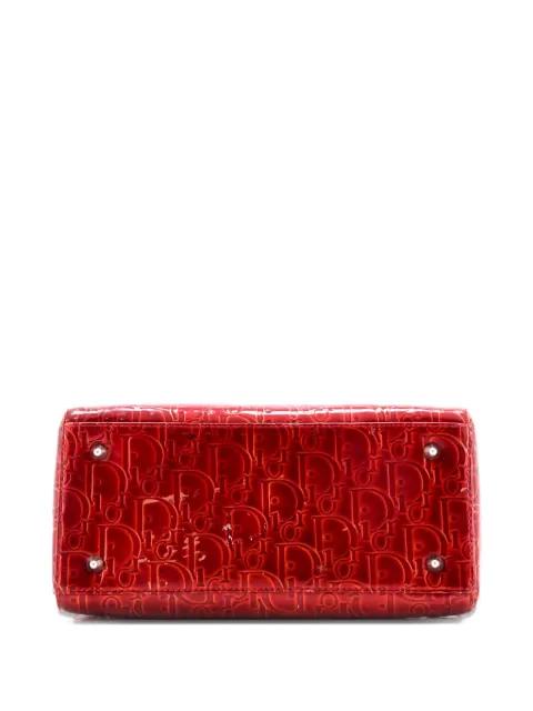 Vintage Lady Dior Bag Ultimate Embossed Patent Medium satchel by CHRISTIAN DIOR 