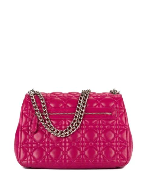 cannage-leather chain shoulder bag by CHRISTIAN DIOR 