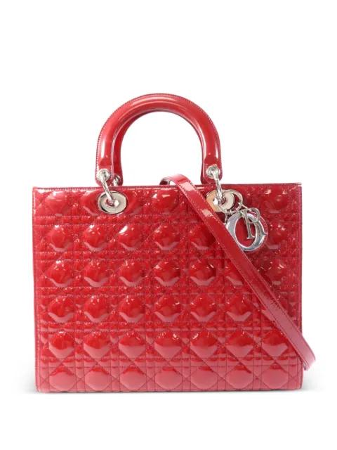 large Lady Dior Cannage tote bag by CHRISTIAN DIOR 