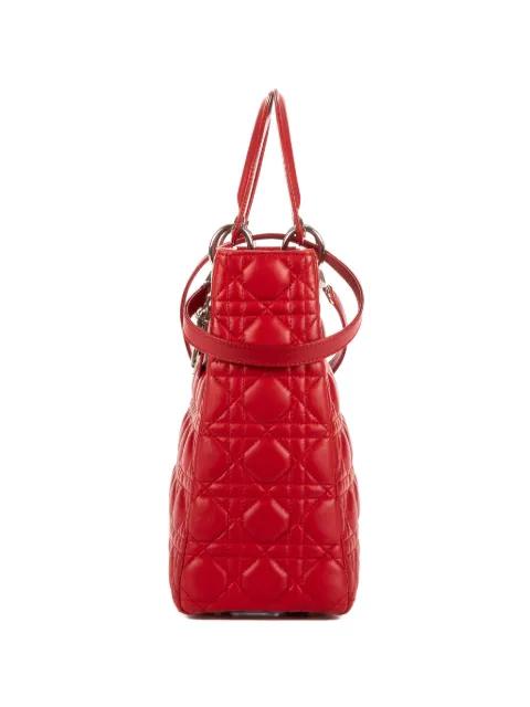 large Lady Dior quilted tote bag by CHRISTIAN DIOR 