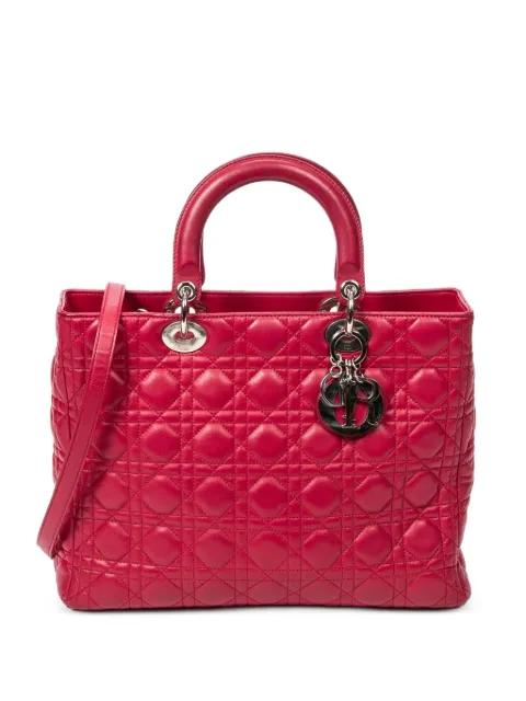 large Lady Dior tote bag by CHRISTIAN DIOR 