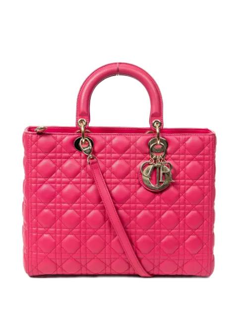 leather tote bag by CHRISTIAN DIOR 