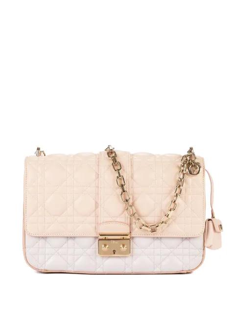 quilted-pattern chain-strap shoulder bag by CHRISTIAN DIOR quilted-pattern chain-strap shoulder bag by CHRISTIAN DIOR