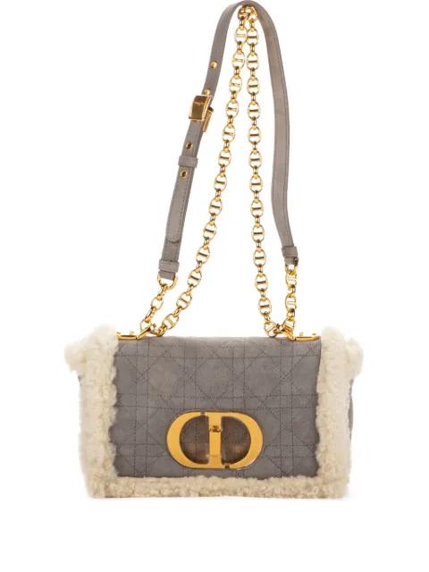 shearling quilted bag by CHRISTIAN DIOR 