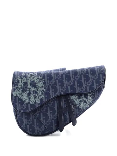 x Denim Tears Saddle Oblique Canvas crossbody bag by CHRISTIAN DIOR 