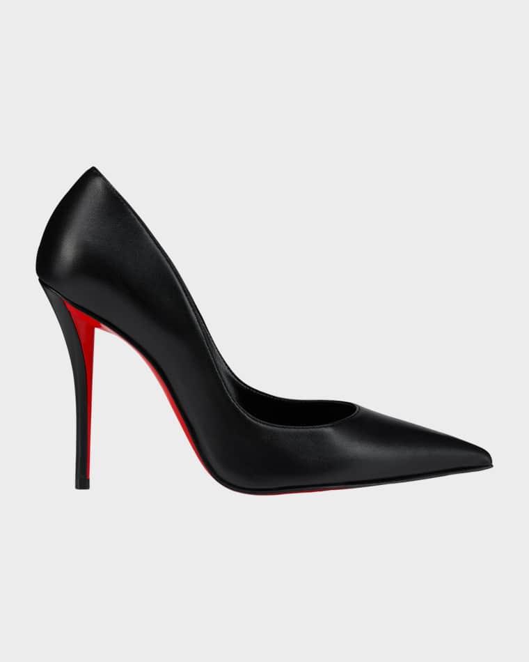 100mm Miss Z Leather Pointed-Toe Pumps by CHRISTIAN LOUBOUTIN