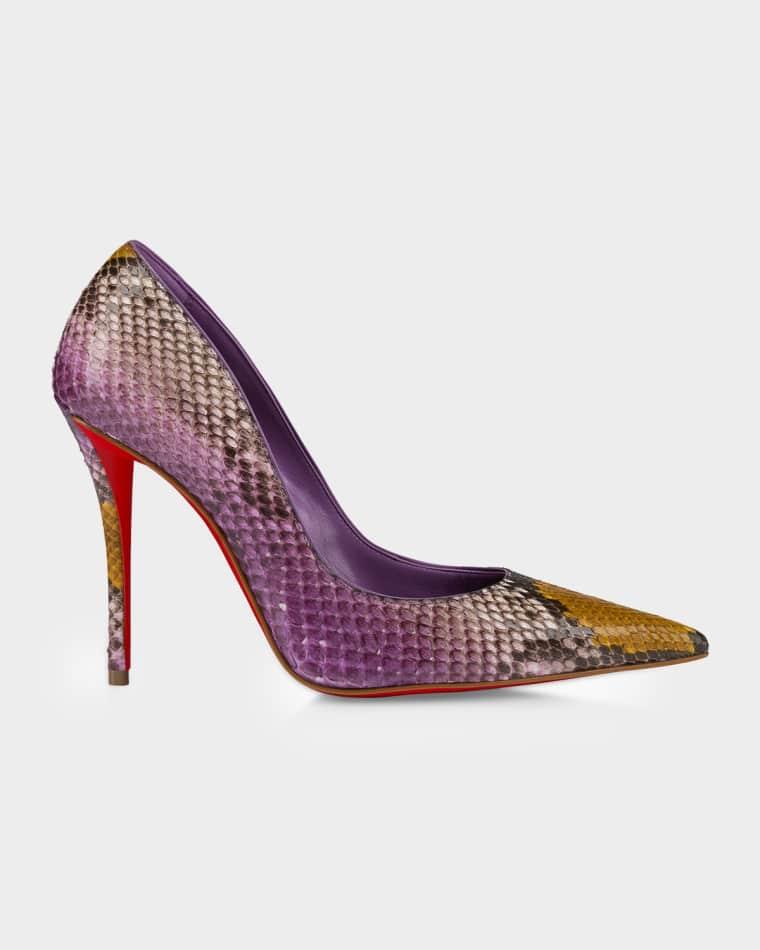 100mm Miss Z Python Leather Pumps by CHRISTIAN LOUBOUTIN