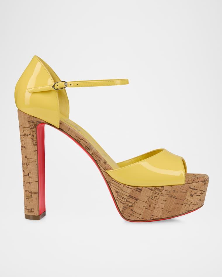 130mm Sandaloo Patent Leather Platform Sandals by CHRISTIAN LOUBOUTIN