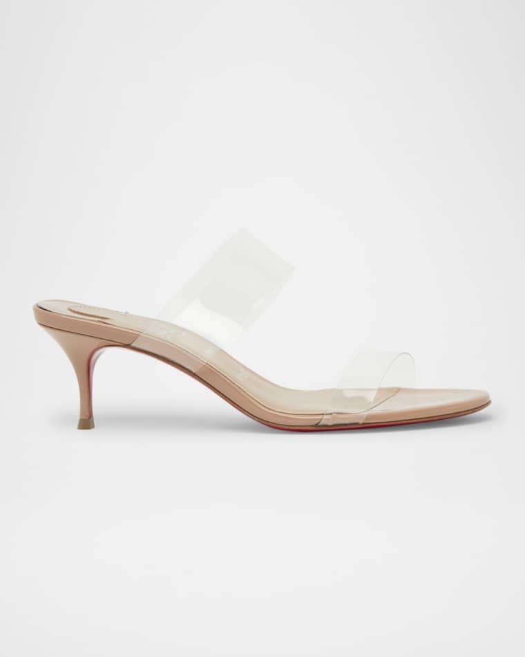 55mm Just Nothing Clear Slide Sandals by CHRISTIAN LOUBOUTIN