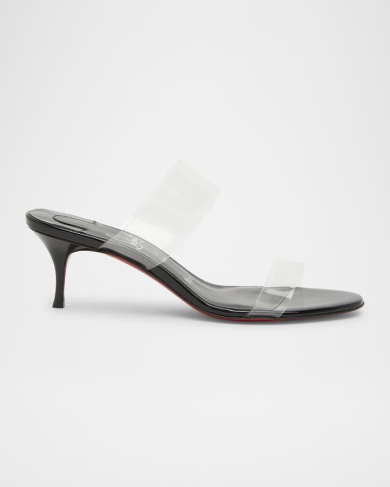 55mm Just Nothing Clear Slide Sandals by CHRISTIAN LOUBOUTIN