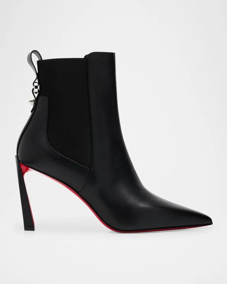 85mm Condodo Leather Ankle Boots by CHRISTIAN LOUBOUTIN