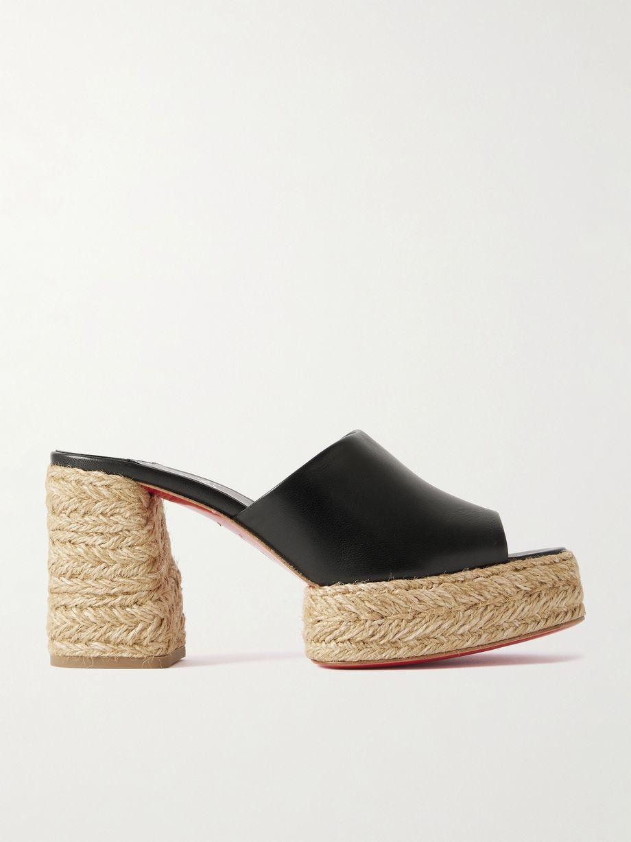 Calakala 85 leather espadrille platform mules by CHRISTIAN LOUBOUTIN
