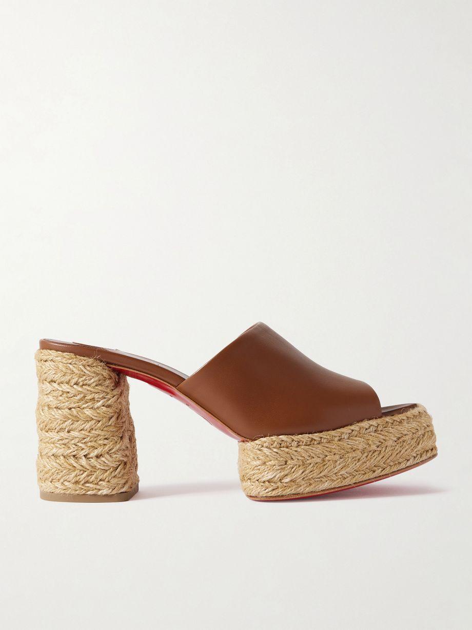 Calakala 85 leather espadrille platform mules by CHRISTIAN LOUBOUTIN