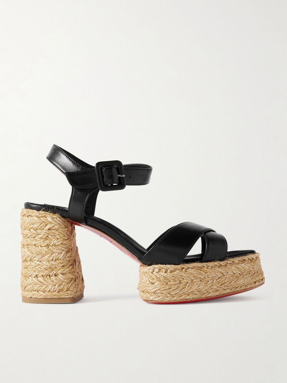 Calakala 85 leather espadrille platform sandals by CHRISTIAN LOUBOUTIN