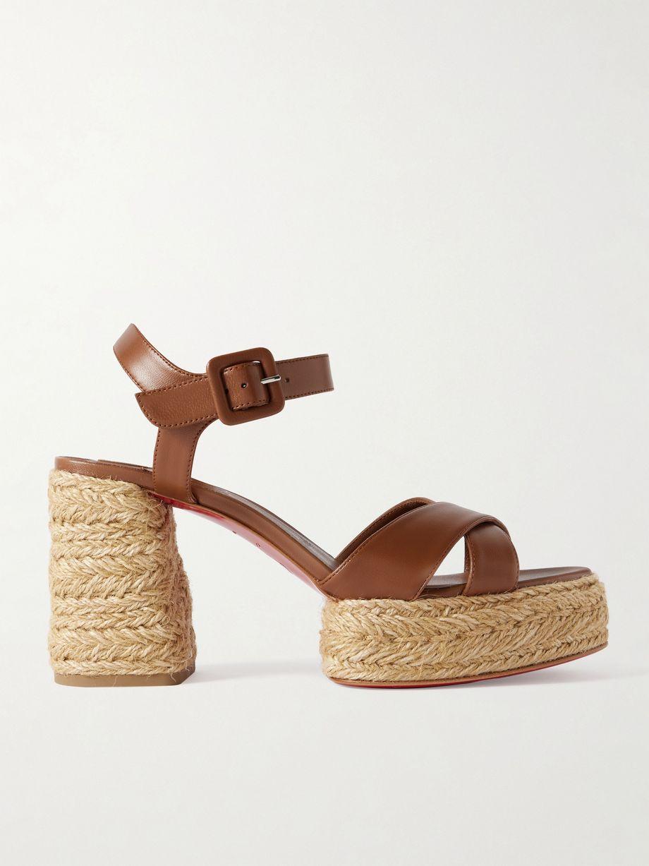 Calakala 85 leather espadrille platform sandals by CHRISTIAN LOUBOUTIN