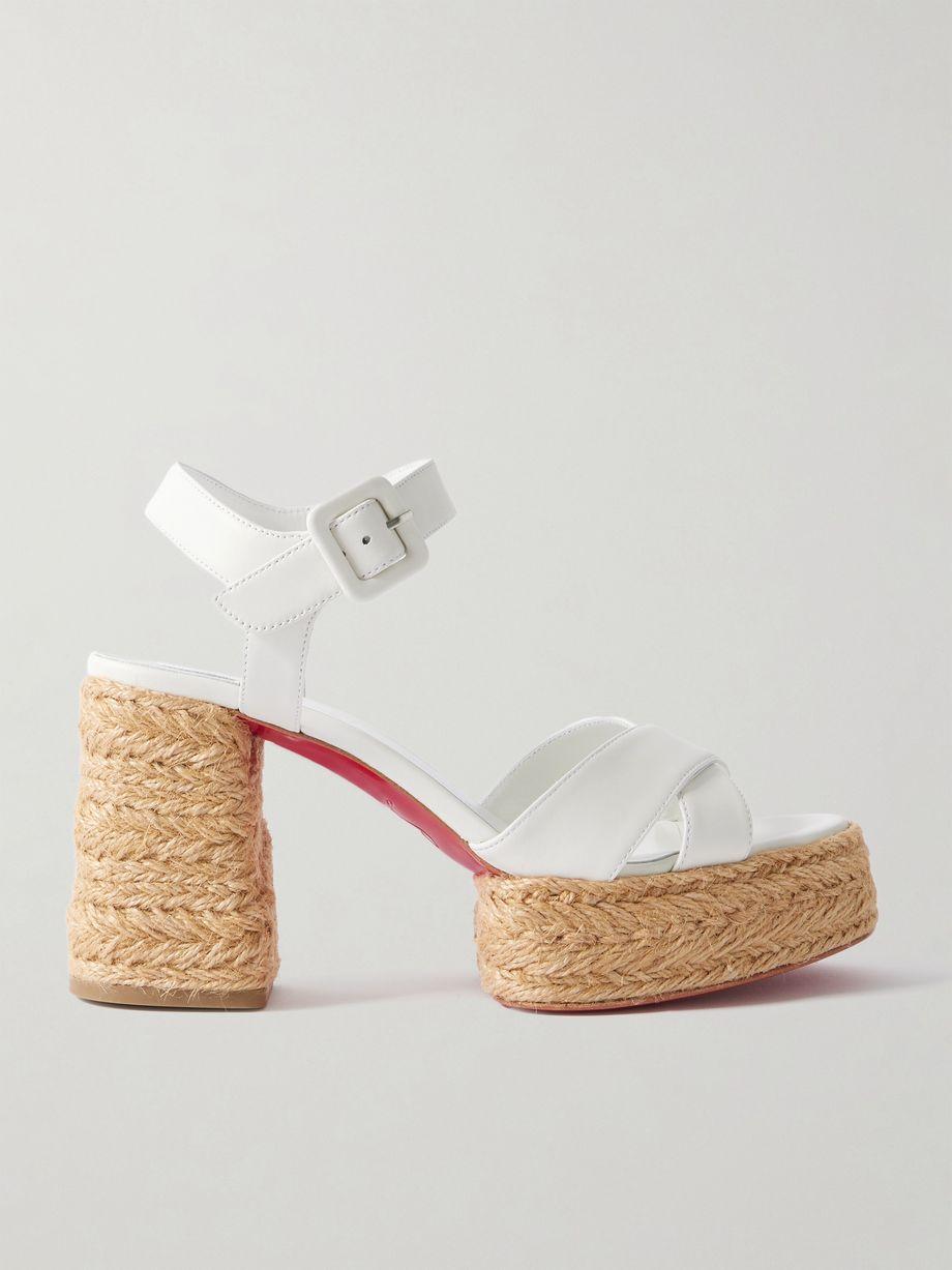 Calakala 85 leather espadrille platform sandals by CHRISTIAN LOUBOUTIN