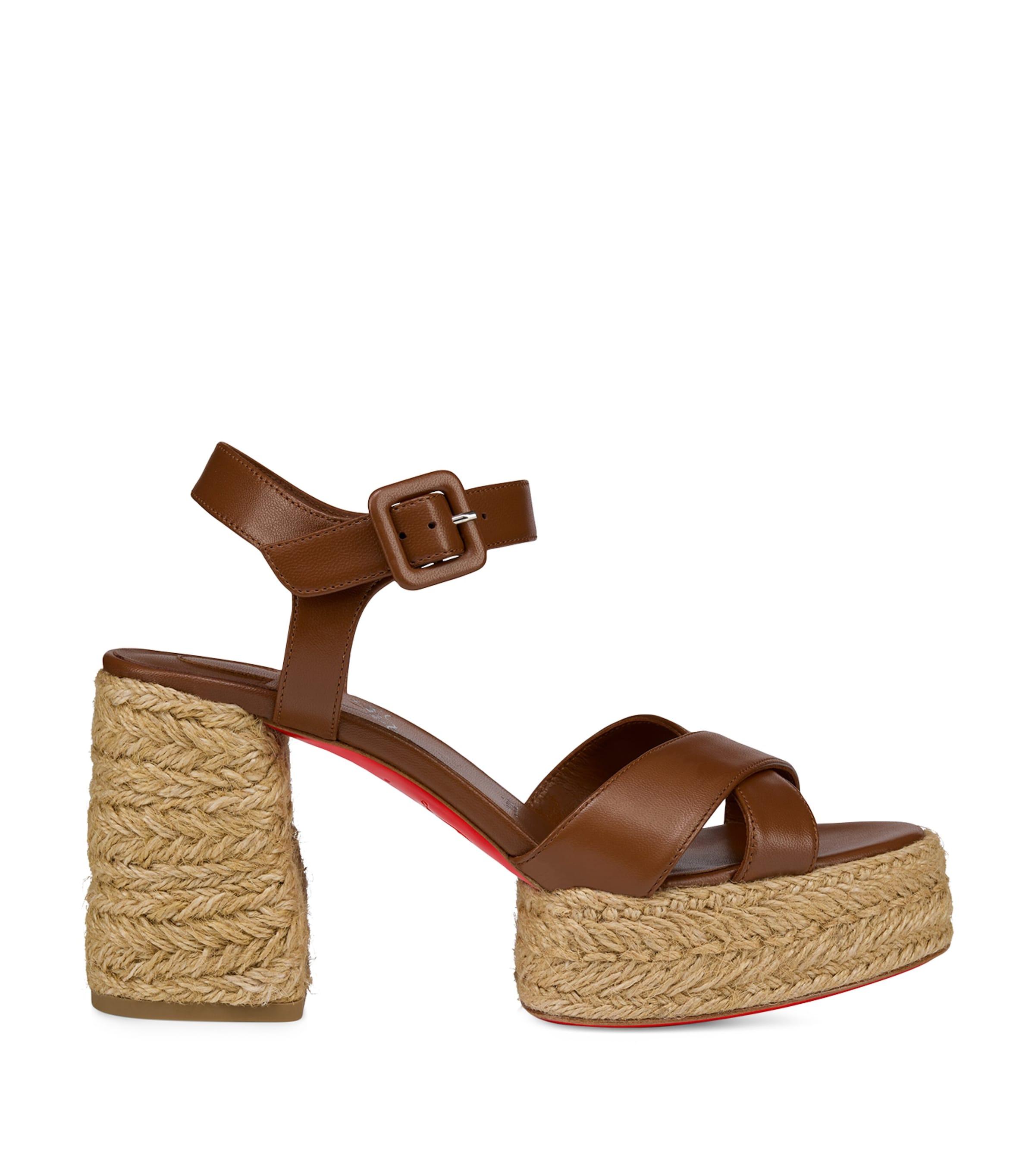 Calakala Leather Heeled Sandals 85 by CHRISTIAN LOUBOUTIN