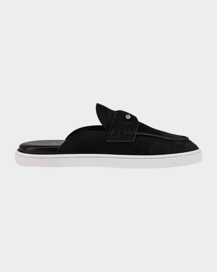 Chanme Donna Leather Boat Shoe Mules by CHRISTIAN LOUBOUTIN