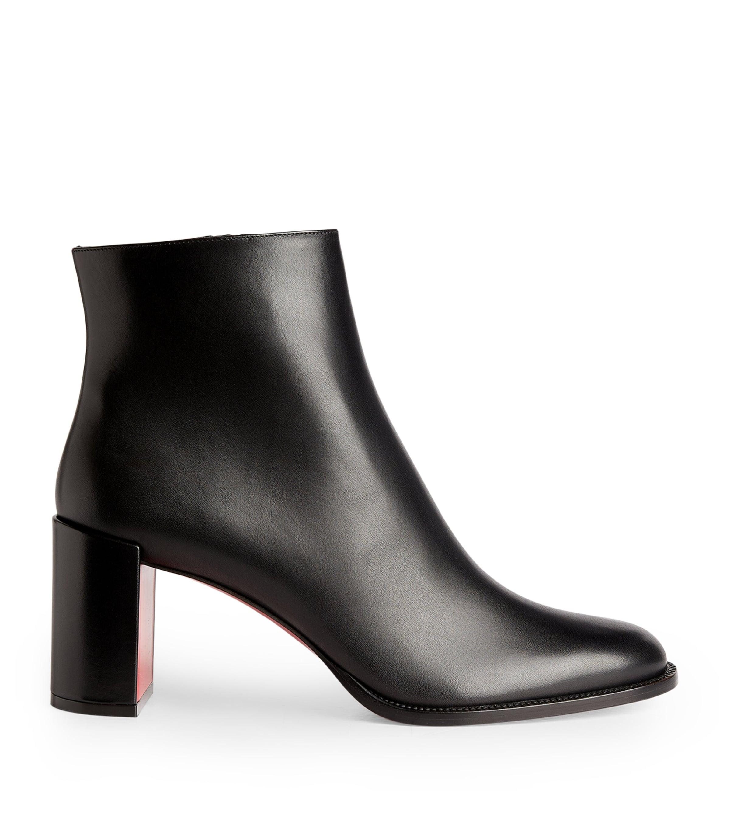 Christian Louboutin Adoxa Leather Ankle Boots 70 by CHRISTIAN LOUBOUTIN